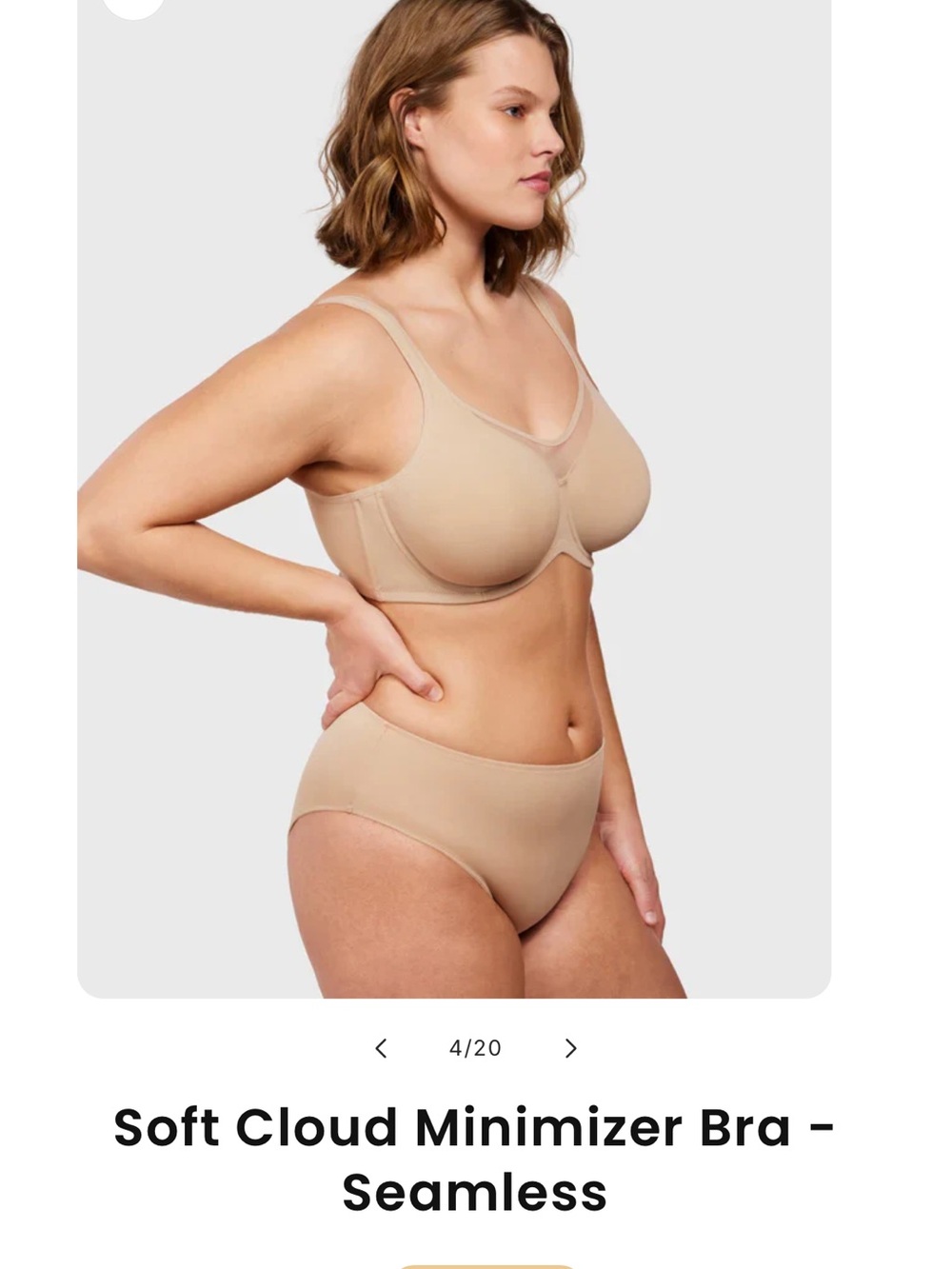 Hilaine Seamless Soft Cloud Minimizer Full Coverage Bra - Everyday Comfort